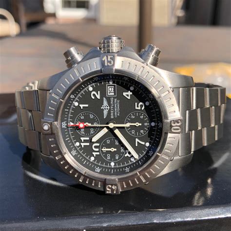 breitling titanium watch review